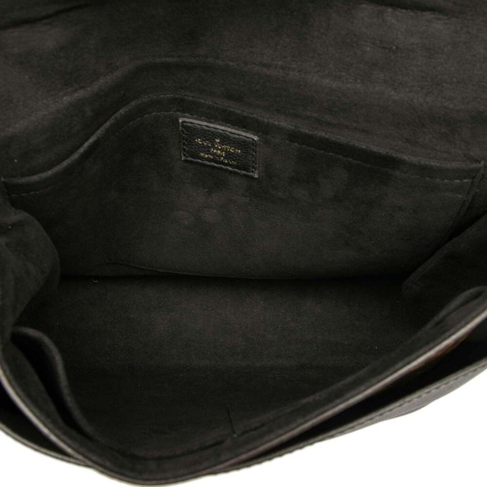 LOUIS VUITTON Black Monogram Leather Shoulder Bag - Picture 4 of 6